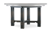 Nolita Black Round Dining Table w/1-20in Leaf