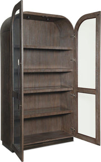Reyeh Dark Wood Modern Display Cabinet