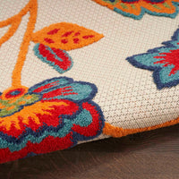 Annitra Indoor/Outdoor Multicolored Floral Area Rug - Elegance Collection