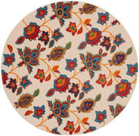Annitra Indoor/Outdoor Multicolored Floral Area Rug - Elegance Collection