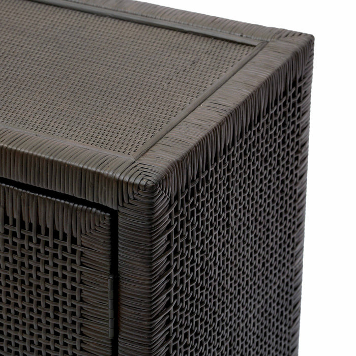Arimo Charcoal Woven Rattan Buffet
