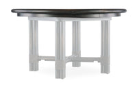 Nolita Black Round Dining Table w/1-20in Leaf