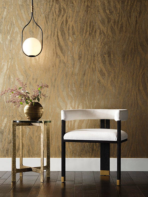 Ezra Espresso Oak & White Linen Chair