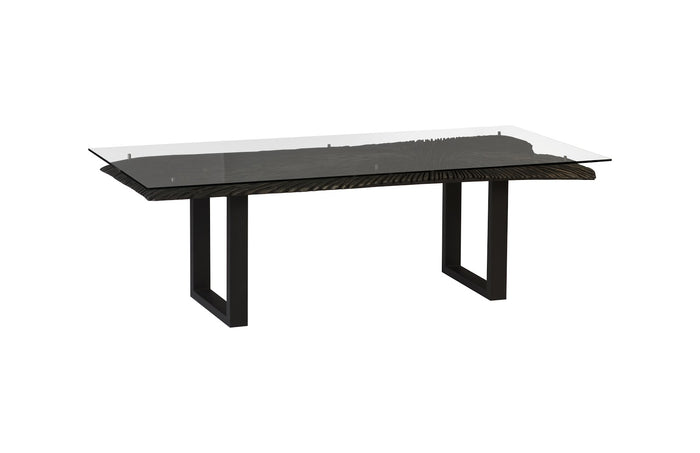 Michaela Charred Black Dining Table