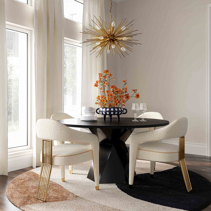 Ainsley Cream Boucle Dining Chair - Luxury Living Collection