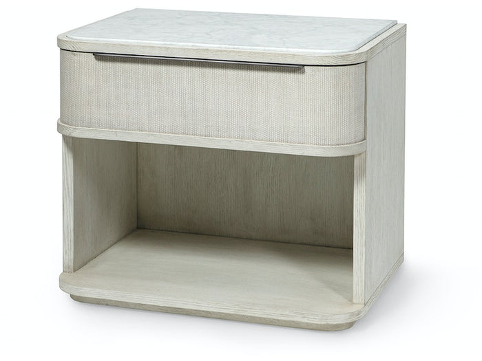 Argenta 32" White & Grey Nightstand
