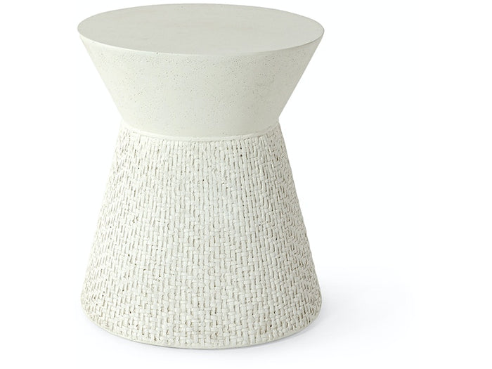 Acadia Outdoor Side Table - White