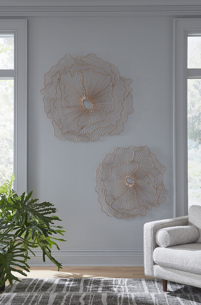 Poppy Copper Flower Art