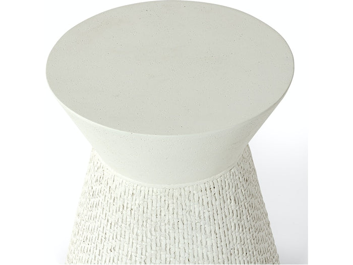 Acadia Outdoor Side Table - White