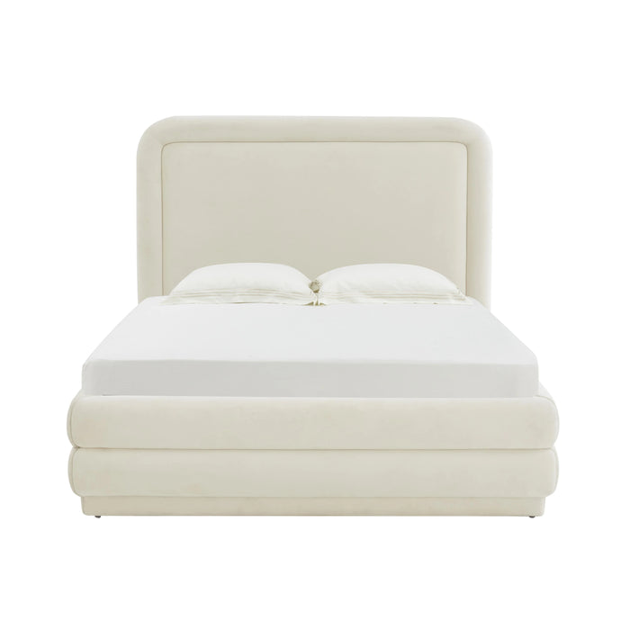 Biora Cream Velvet Bed