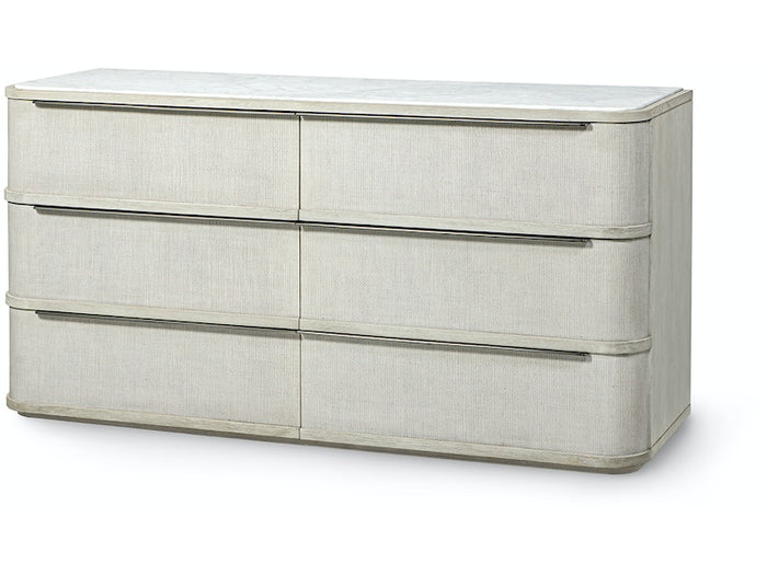 Argenta 70" White & Grey Dresser