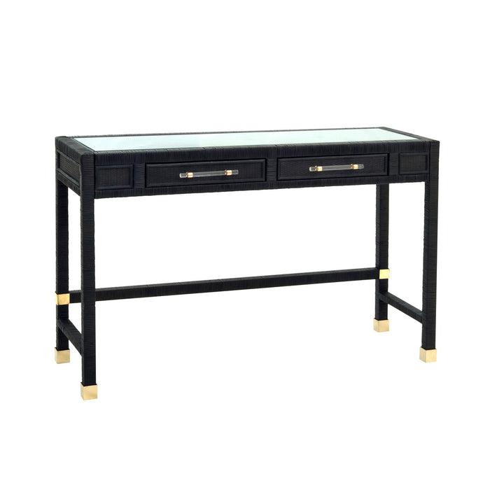 Arimo Charcoal Rattan Desk