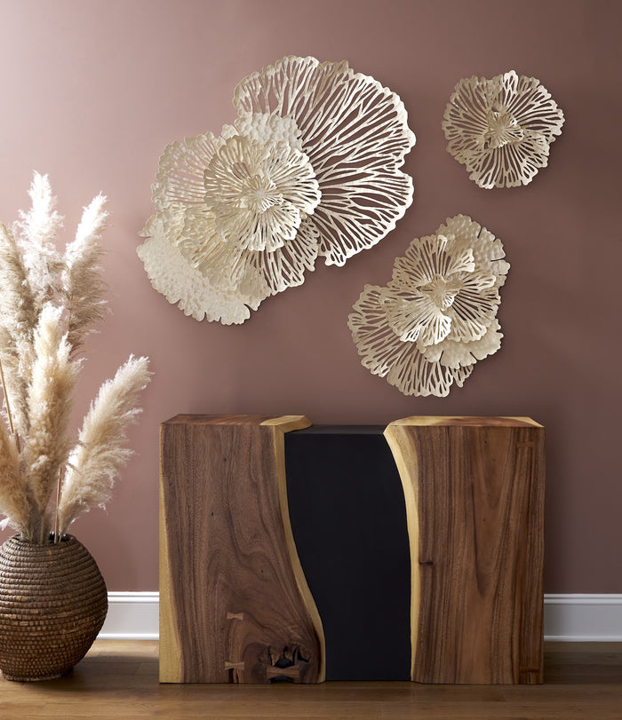 Ivory Wall Flower Art