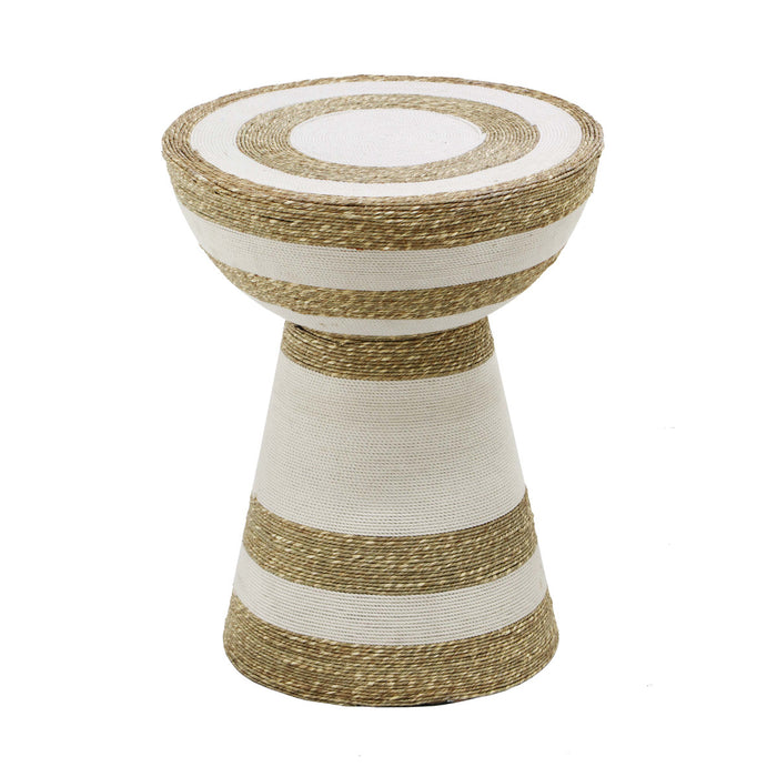 Bora Striped Side Table