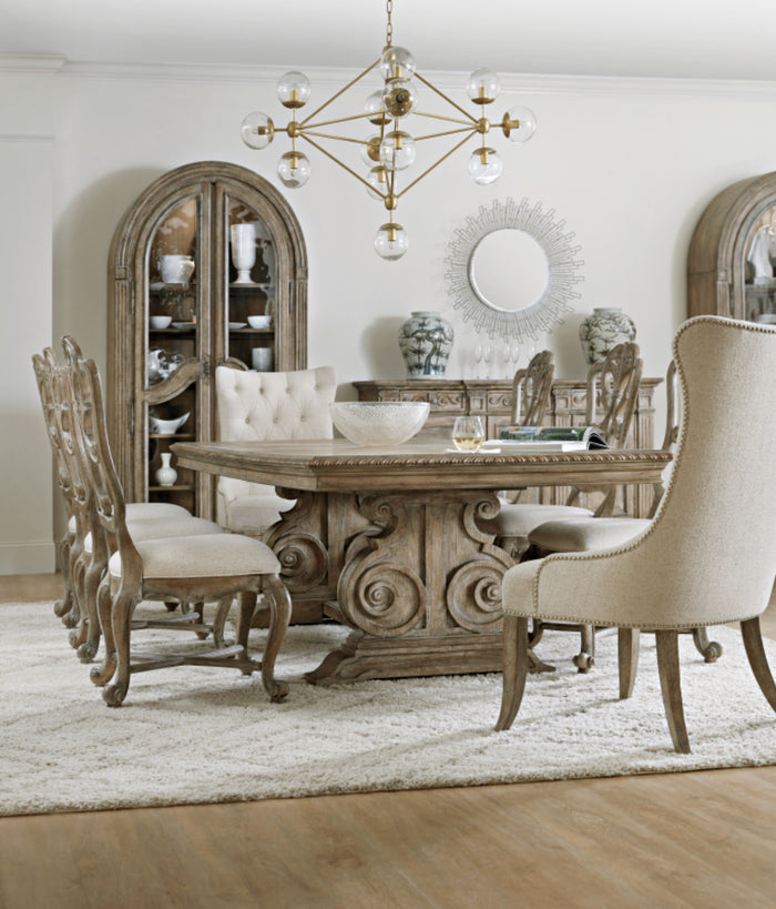 Armeena 88" Rectangle Dining Table w/2-20in Leaves