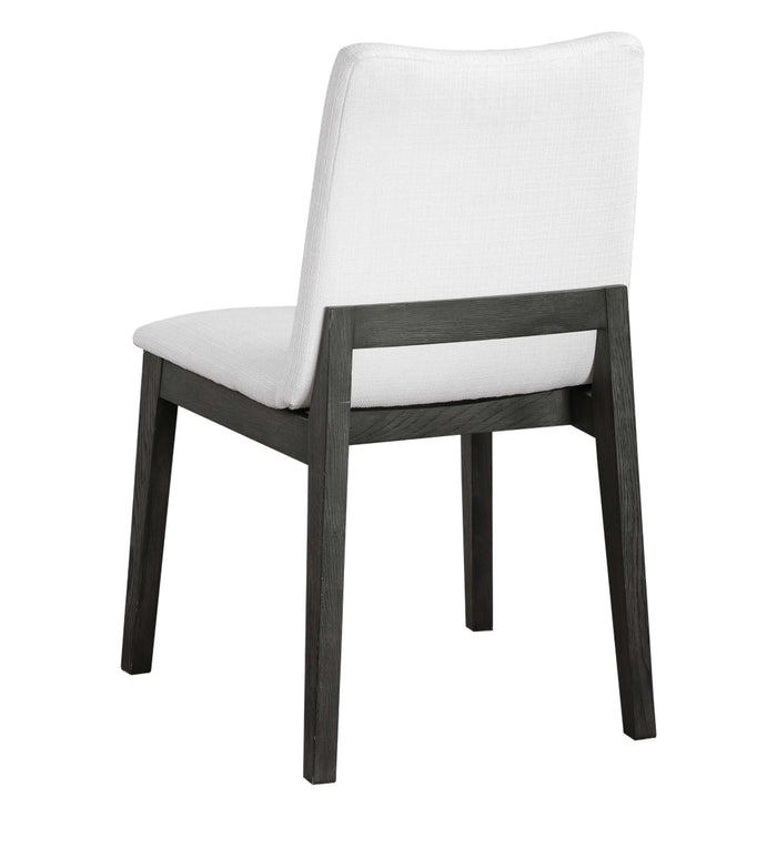 Deser White Fabric Chair (Set of 2)