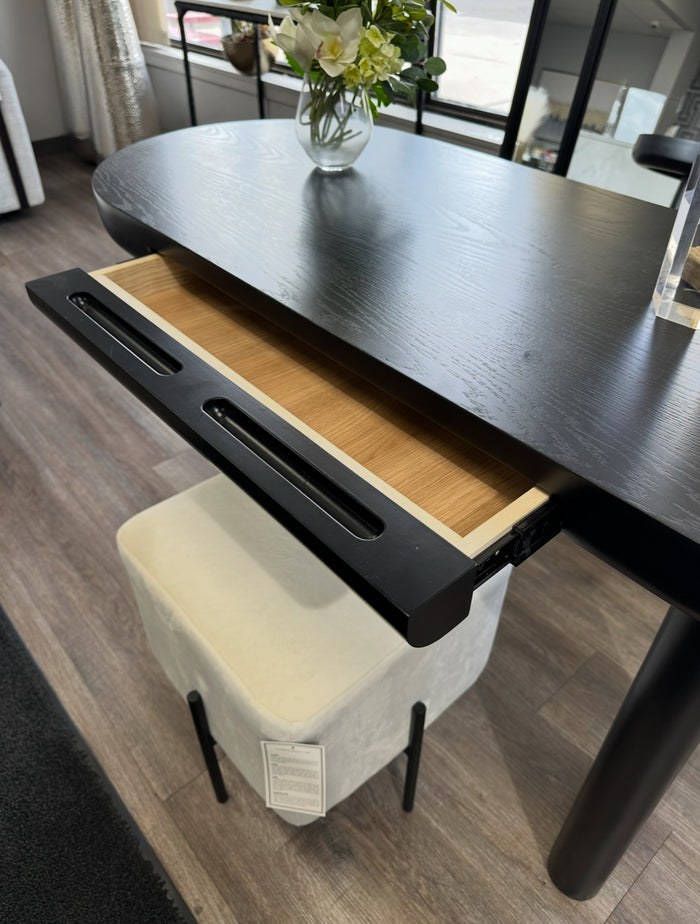 Flynn Black Console Table/Desk
