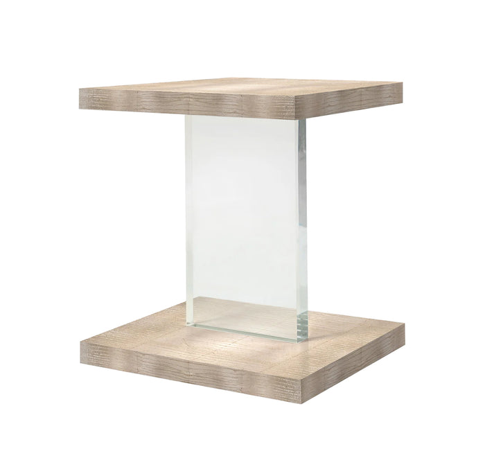 Catherine Custom Side Table - Champage Pedestal/Base