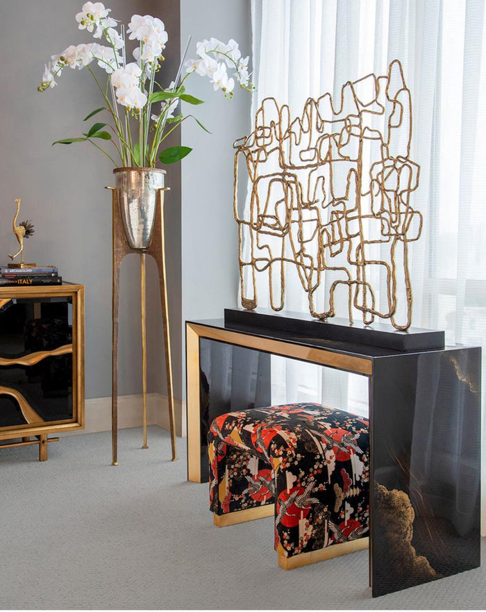 Tessa Golden Console - Luxury Living Collection