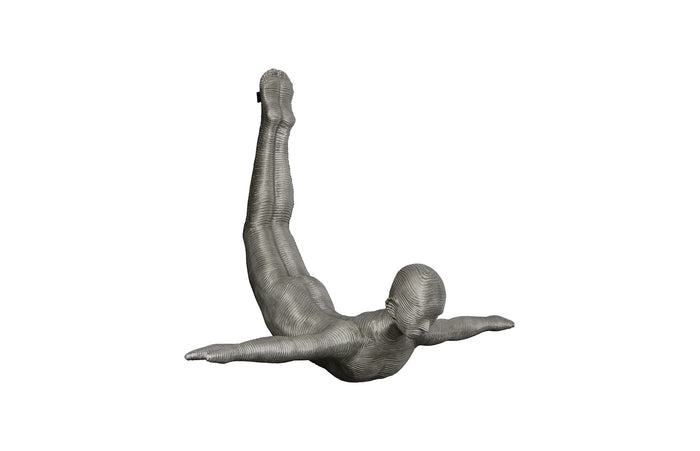 Dive Wall Sculpture Aluminum Large