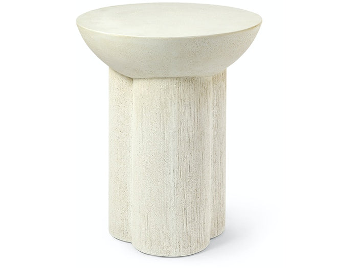 Sutton White Outdoor Side Table