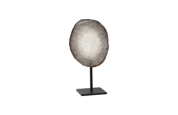 Agate Silver Edge Sculpture