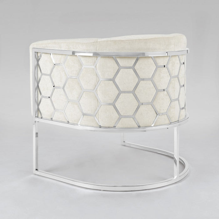 Cora Ivory Accent Chair