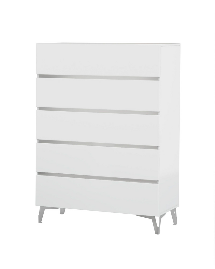 Fia Modern White Gloss Dresser