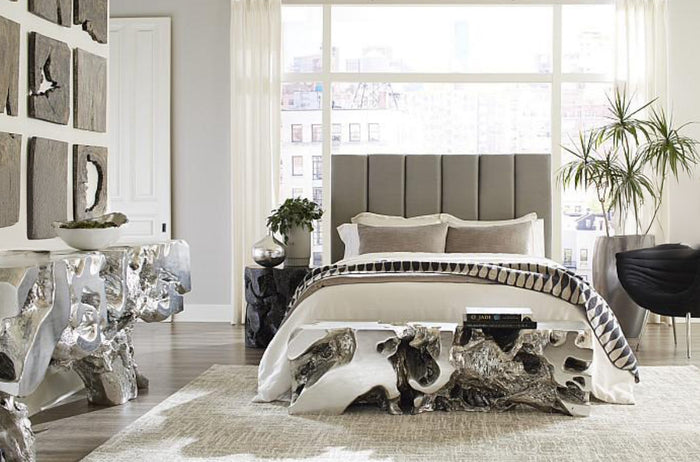 Wyn Silver Leaf Bench