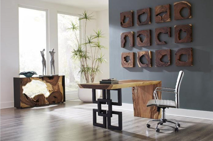 Waterfall 59” Natural Links Desk