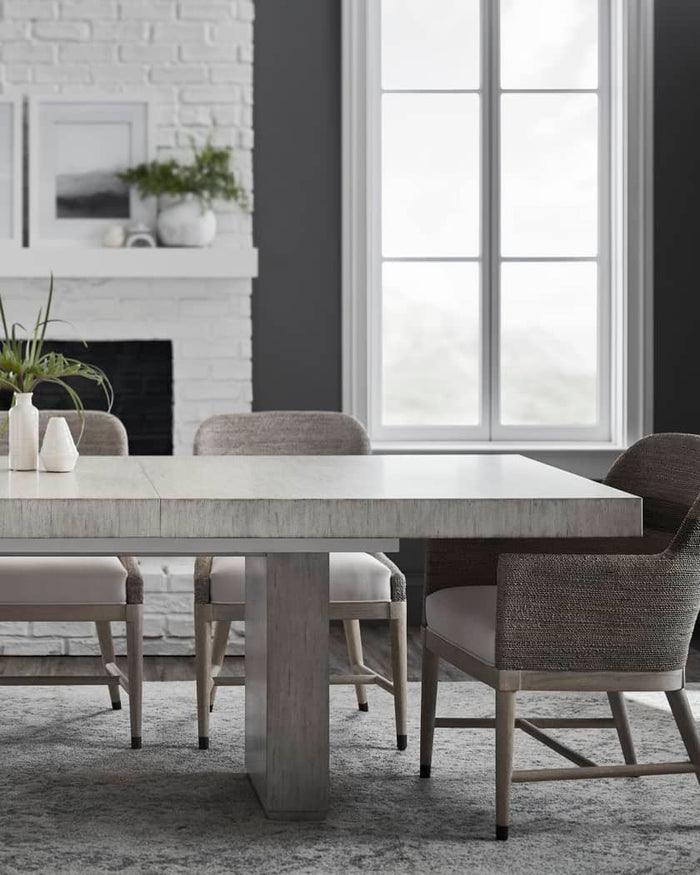 Broderick 80" Light Driftwood Dining Table (With 2 Leaves 120")