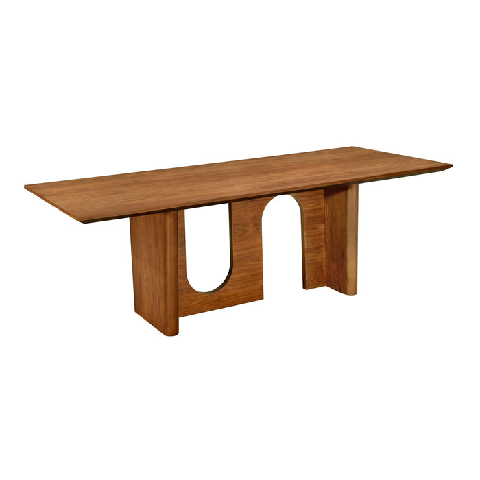 Satra Walnut Rectangular 92" Dining Table