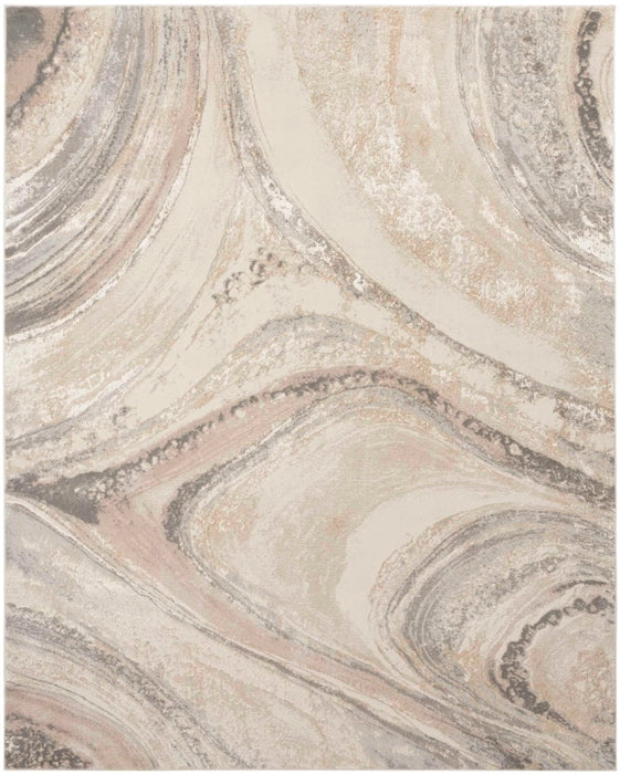 Artu Cream & Grey Area Rug - Elegance Collection