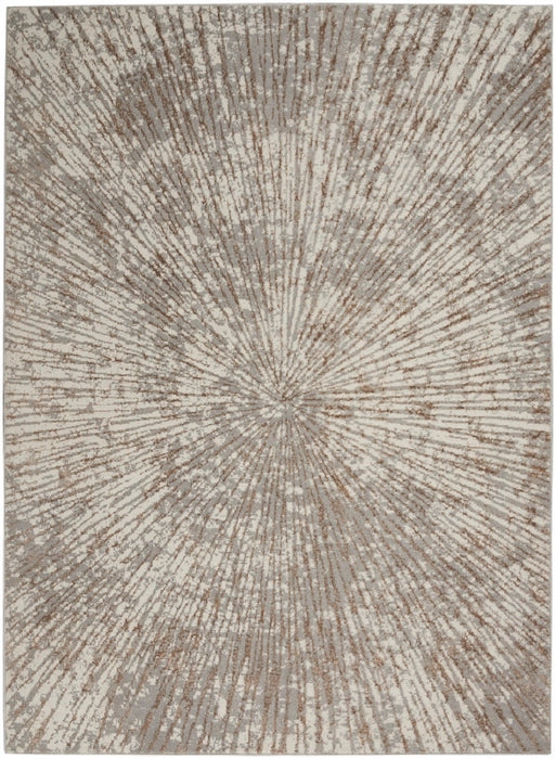 Sparkled Grey & Gold Area Rug - Elegance Collection