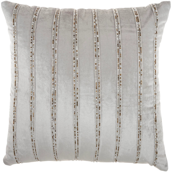 Lilou Light Grey Throw Pillow