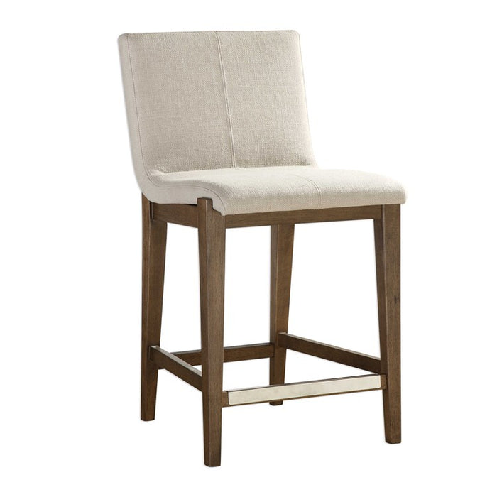 Viven Neutral Linen Counter Stool