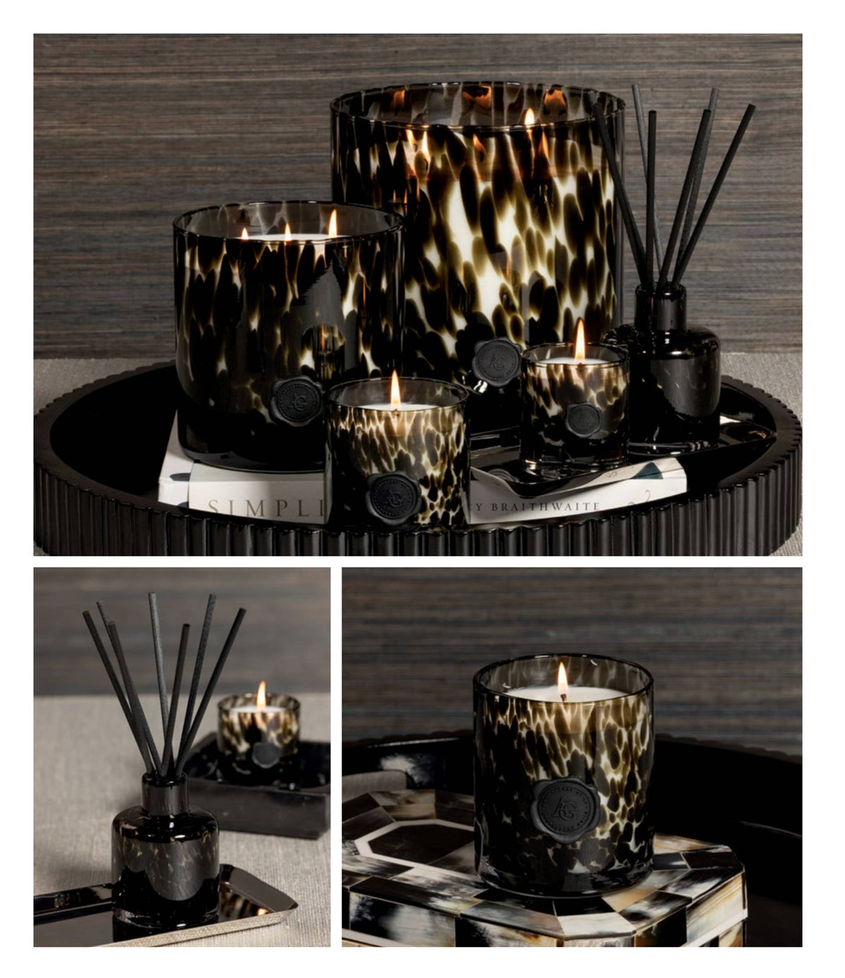 Opal Diffuser in Gift Box - Black Fig Vetiver (Set of 4)