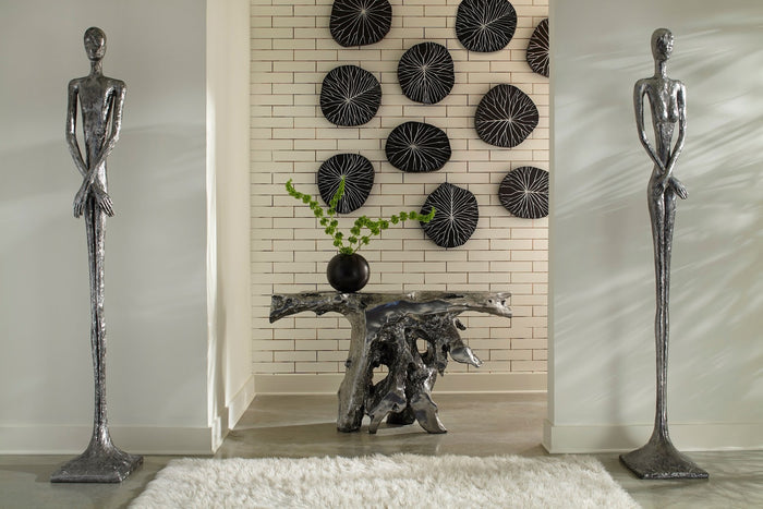 Wyn 57" Liquid Silver Console Table