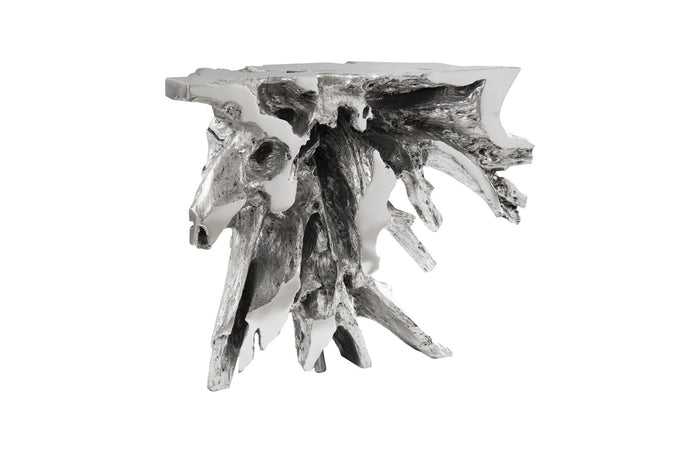 Wyn 42" Silver Leaf Console Table