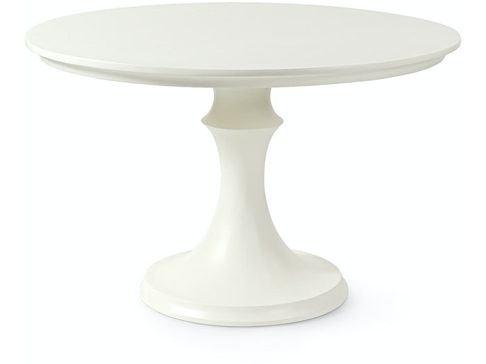 Spruce 48" White Outdoor Dining Table