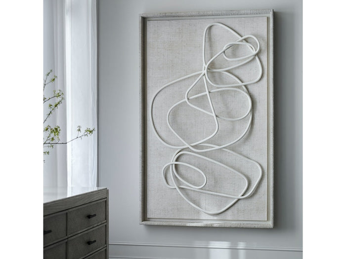 Whitney White Rattan Wall Decor