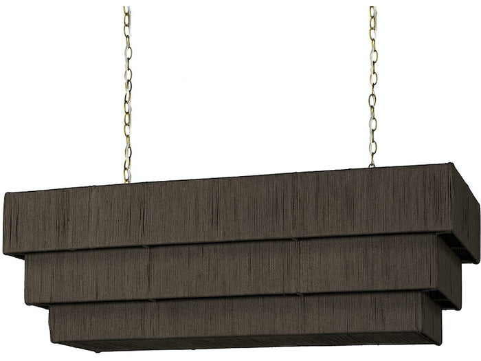 Everly 48" Espresso Rectangular Chandelier