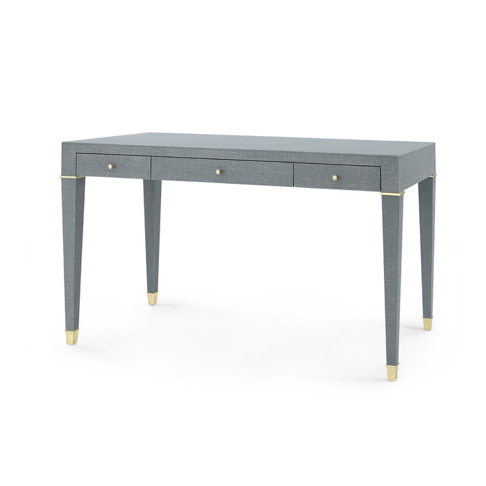 Seneca 54" Winter Grey/Brass Desk
