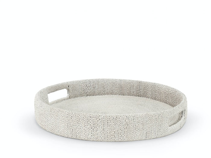 Monarch White Sand Round Tray (2 Sizes Available)
