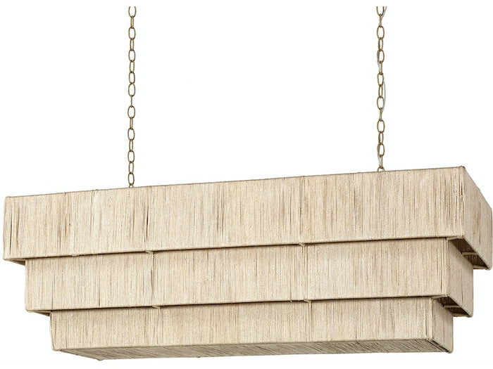 Everly 48" Natural Rectangular Chandelier