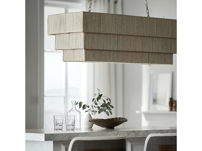 Everly 48" Natural Rectangular Chandelier