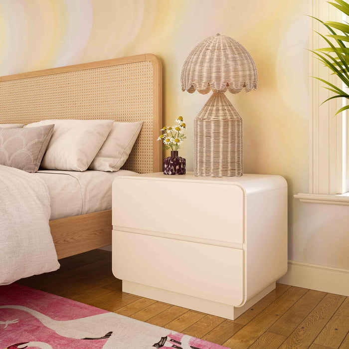 Presta Cream Nightstand - Luxury Living Collection