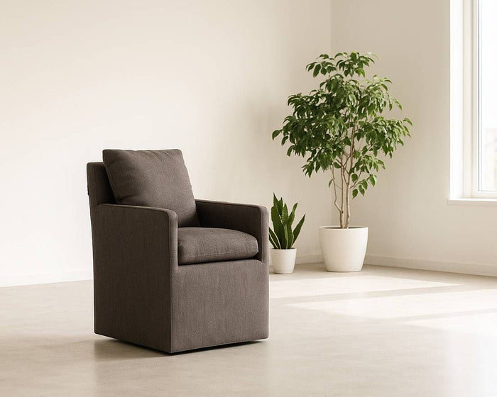 Chelseah Modern Grey Fabric Dining Chair