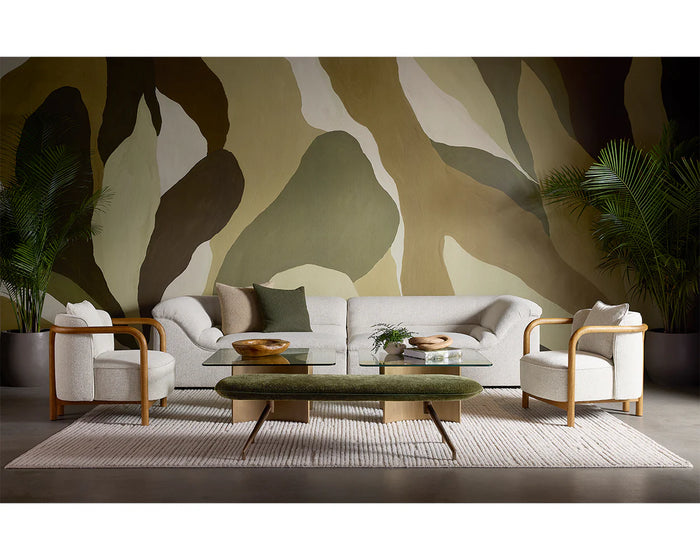 Gladys 127.5" Dove Cream Sofa