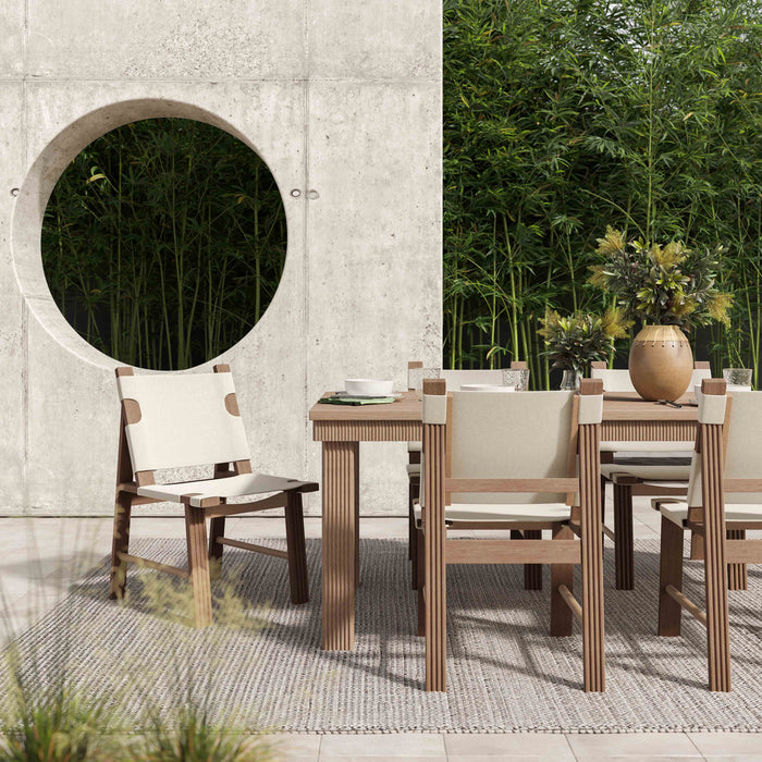Essie Cream Outdoor Dining Chair - Set of 2